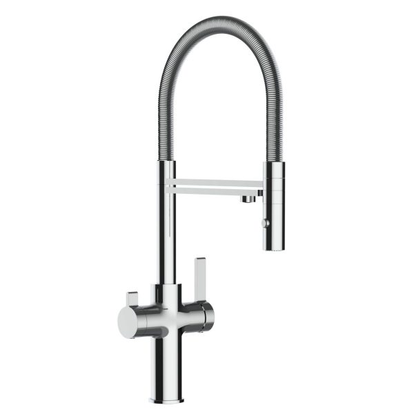 3-Wege-Armatur Levanto Neo Messing verchromt