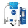 Alvito Einbau Wasserfilter Set Split Pro mit Edelstahl-Hahn Mirano