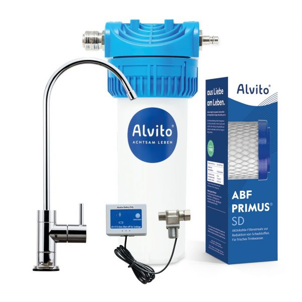 Alvito Split Pure Einbau Wasserfilter Set mit 1-Wege-Armatur Genua