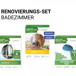 Renovierungsset Badezimmer – Asbest-, Legionellen- und Metalltest